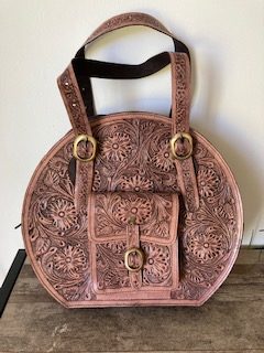 Leather all tooled 14"x13"
