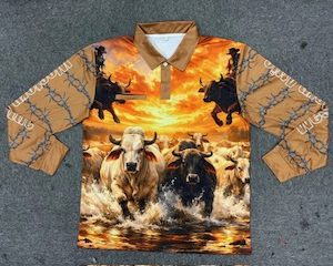 Bull fishing shirt