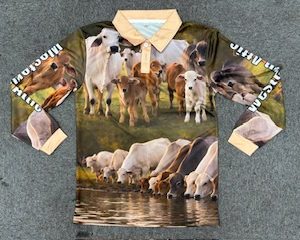 Kids Brahman fishing shirt