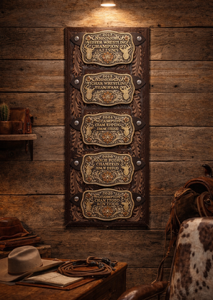 Buckle 4 piece holder leather.