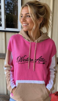 pINK HOODY ROOTIN TOOTIN