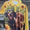 Dashchund fishing shirt
