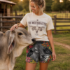 Brahman face adult footy shorts