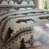 Bedspread throw over king size