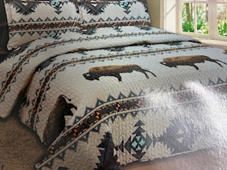 Bedspread throw over king size