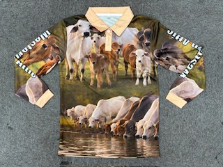 Kids Brahman fishing shirt