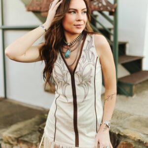 Suede dress
