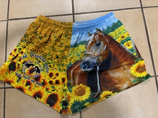 Sunflower horse footy shorts