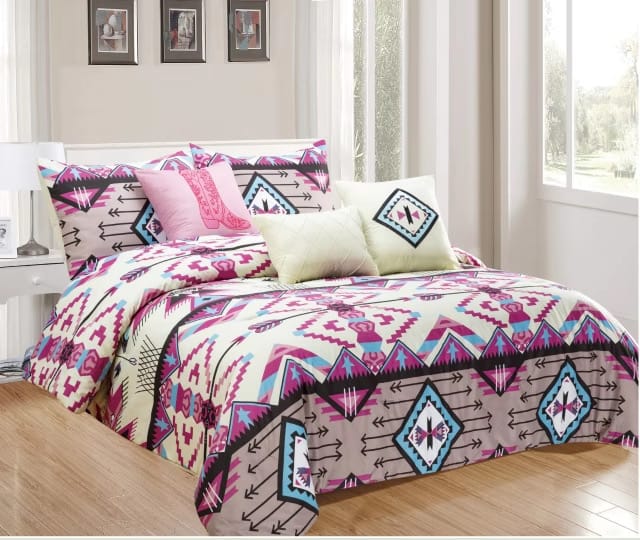 Premium 6 piece Comforter set Queen size