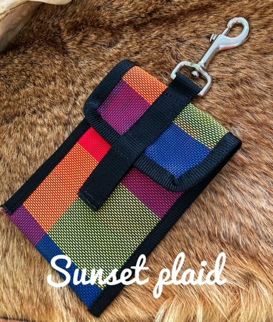 Mesh Phone Case Sunset Plaid