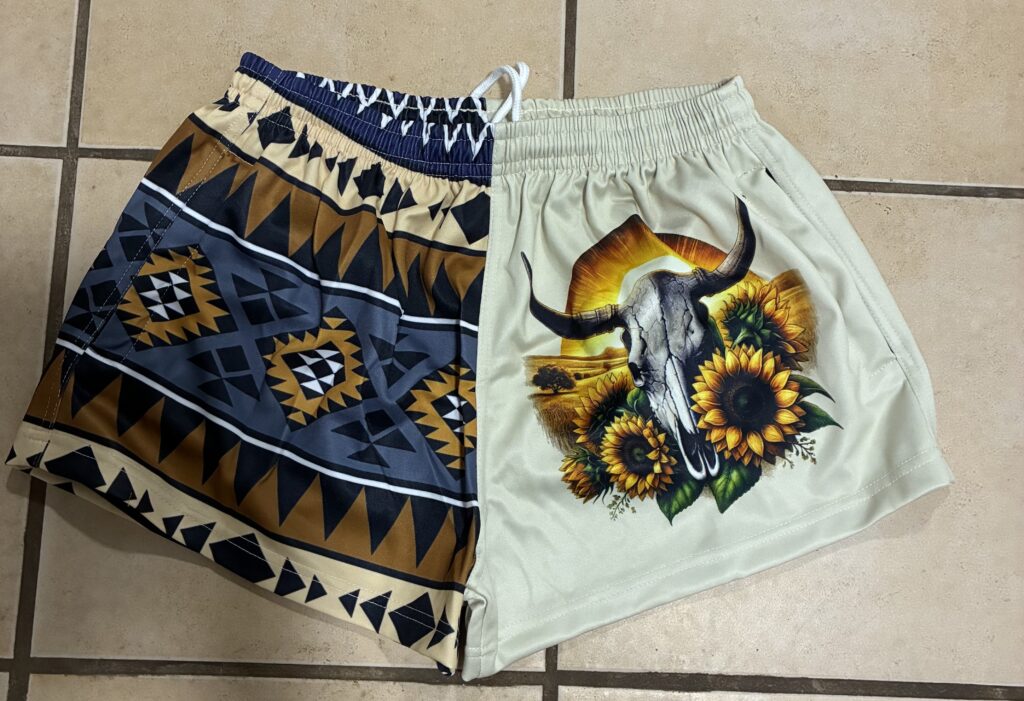 Cowskull adult shorts