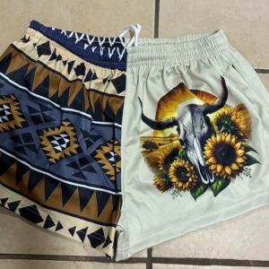 Cowskull adult shorts
