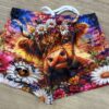 Highland cow kids shorts