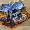 kids shorts, ,truck and tractor.